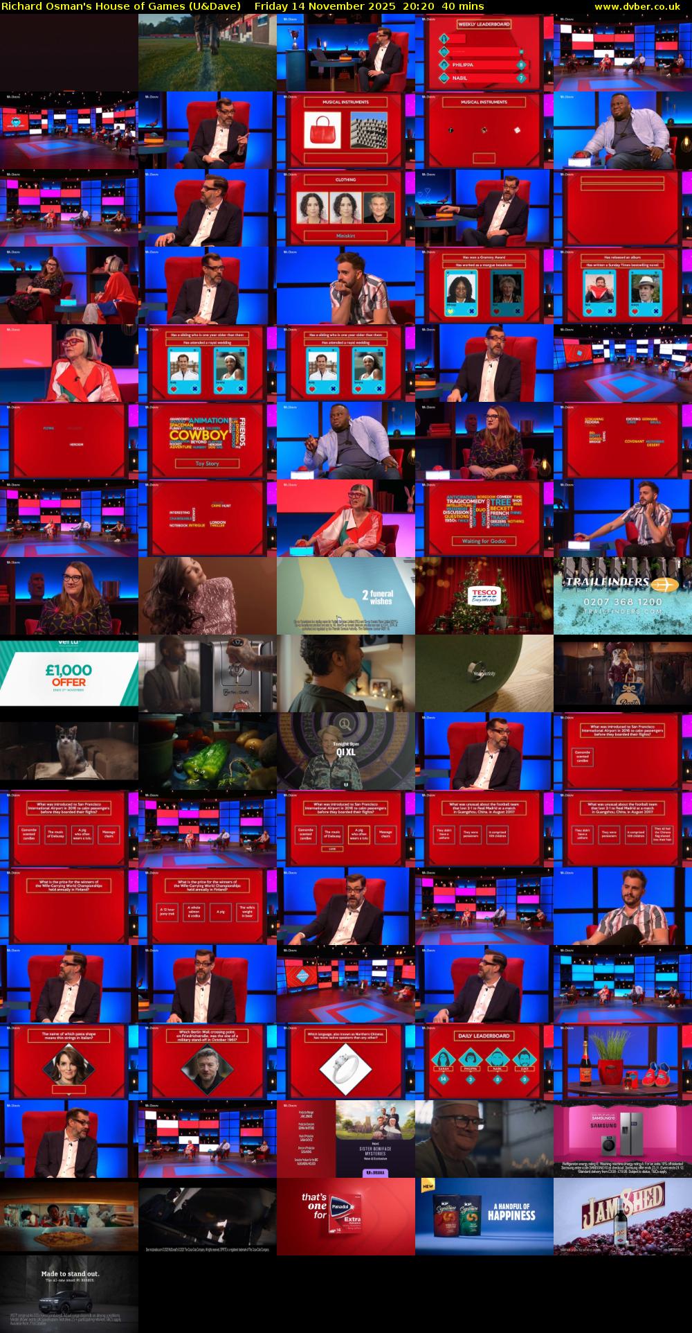 Richard Osman's House of Games (U&Dave) Friday 14 November 2025 20:20 - 21:00
