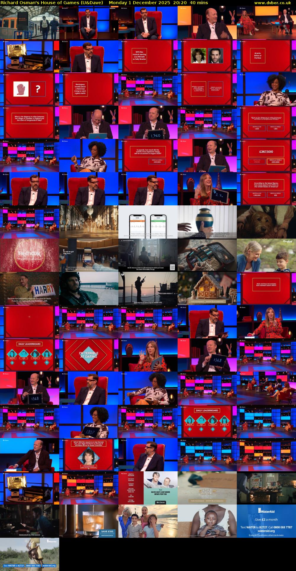 Richard Osman's House of Games (U&Dave) Monday 1 December 2025 20:20 - 21:00
