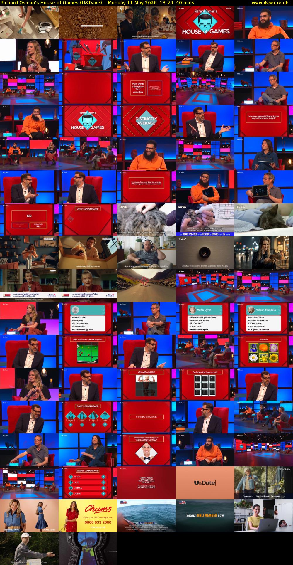 Richard Osman's House of Games (U&Dave) Monday 11 May 2026 13:20 - 14:00