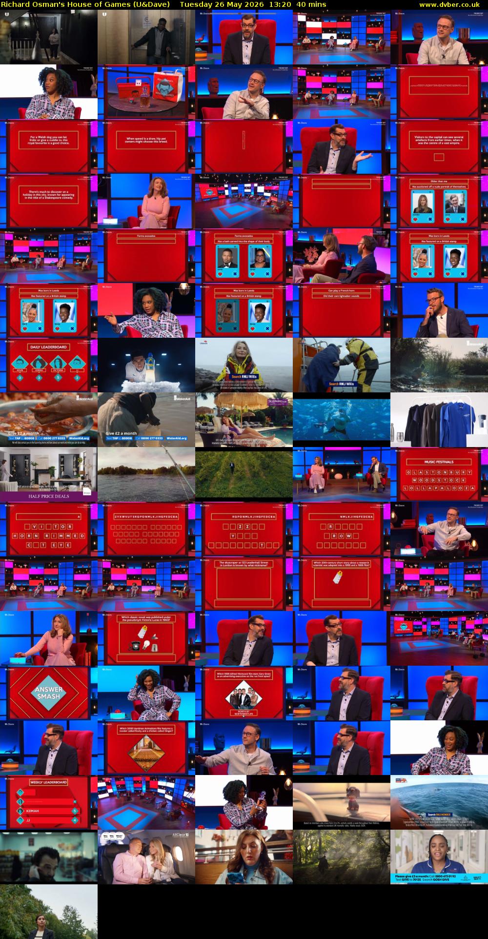 Richard Osman's House of Games (U&Dave) Tuesday 26 May 2026 13:20 - 14:00