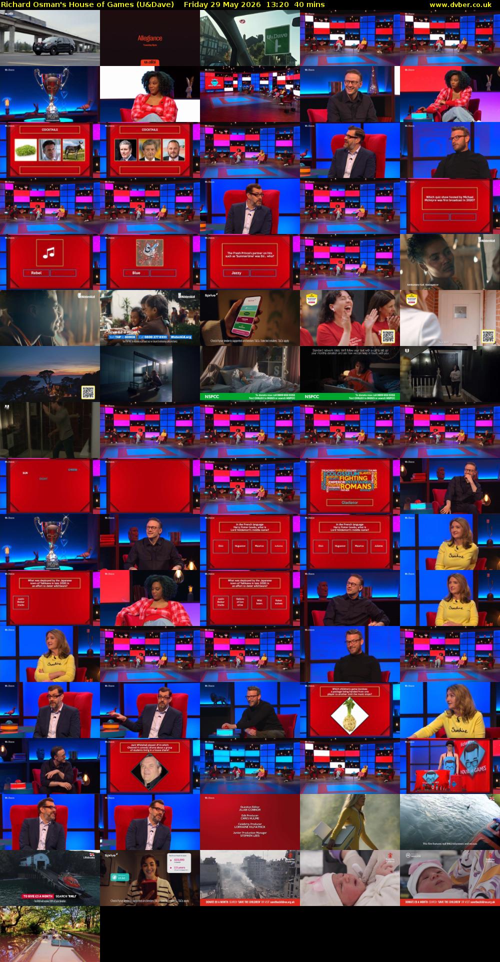 Richard Osman's House of Games (U&Dave) Friday 29 May 2026 13:20 - 14:00
