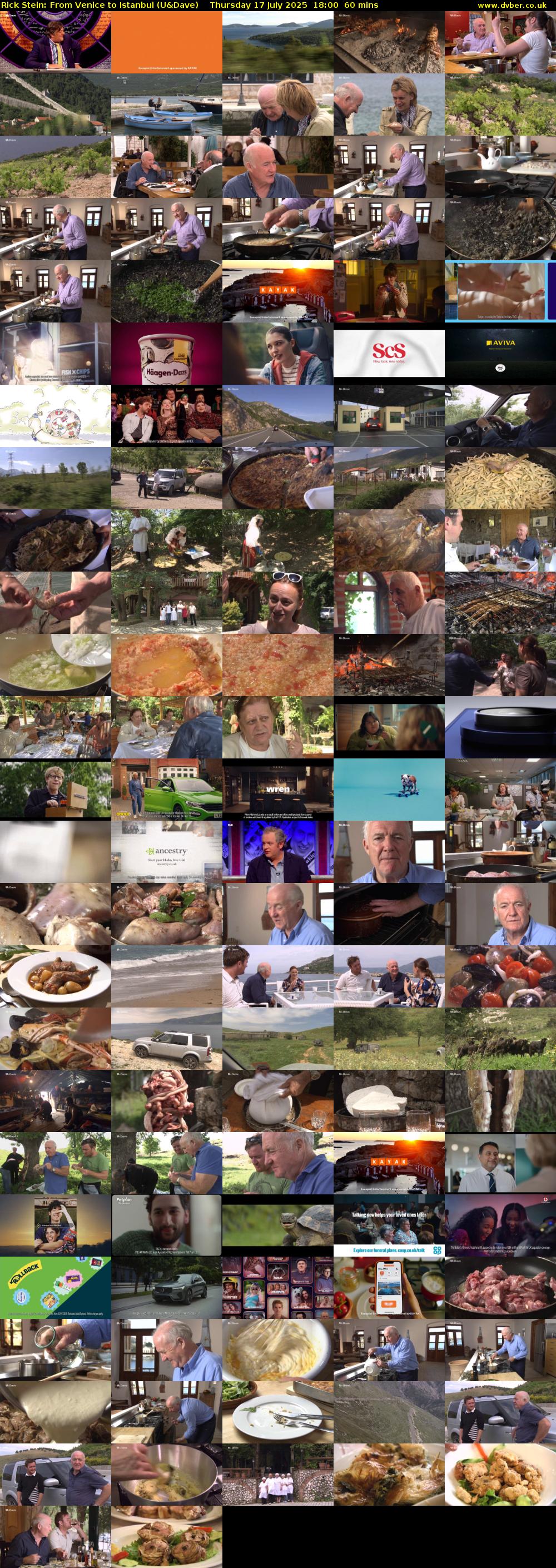 Rick Stein: From Venice to Istanbul (U&Dave) Thursday 17 July 2025 18:00 - 19:00