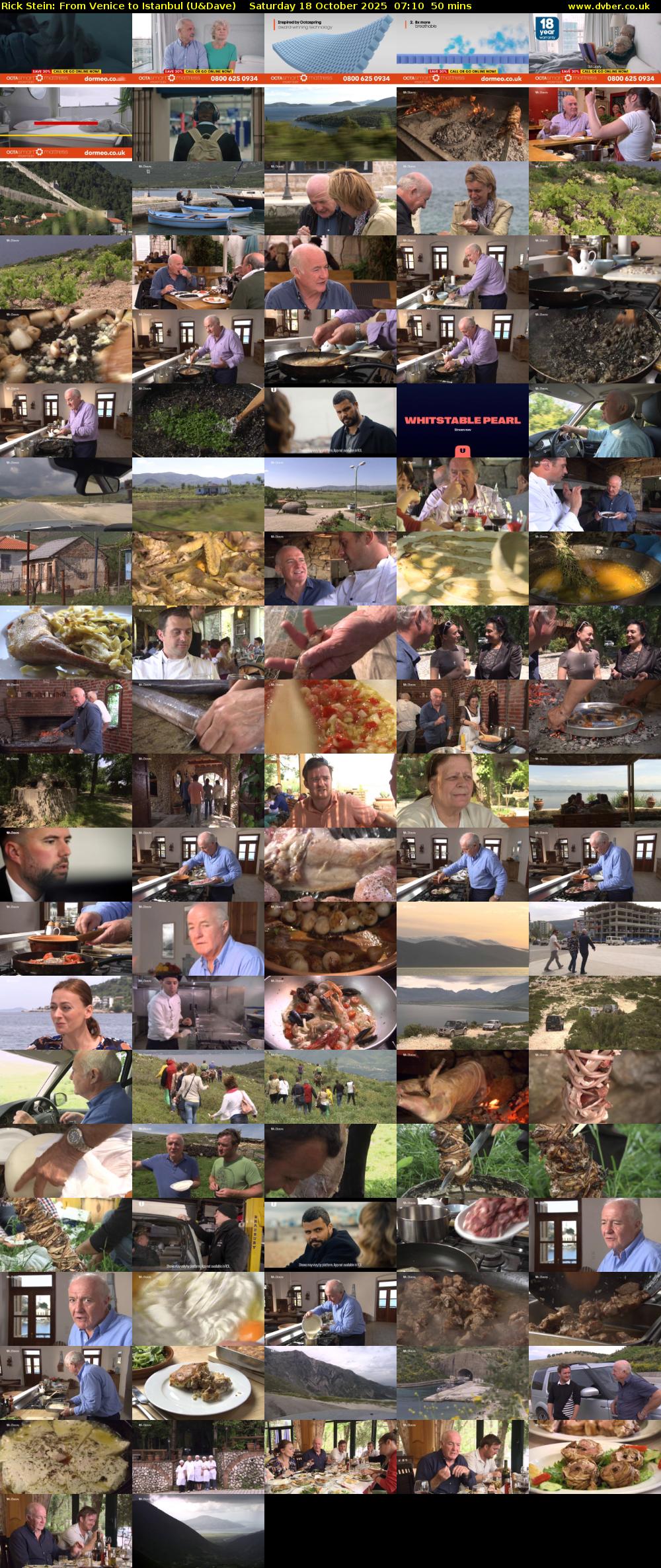 Rick Stein: From Venice to Istanbul (U&Dave) Saturday 18 October 2025 07:10 - 08:00
