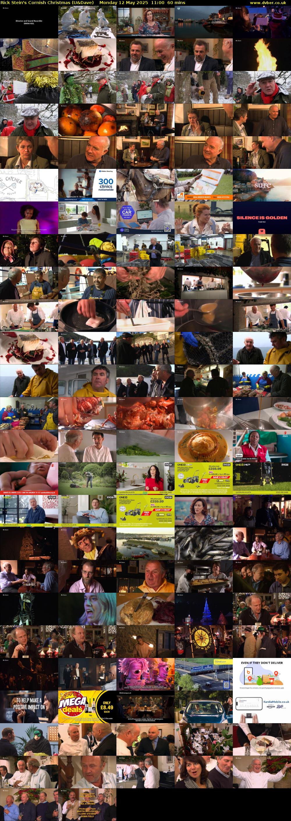 Rick Stein's Cornish Christmas (U&Dave) Monday 12 May 2025 11:00 - 12:00