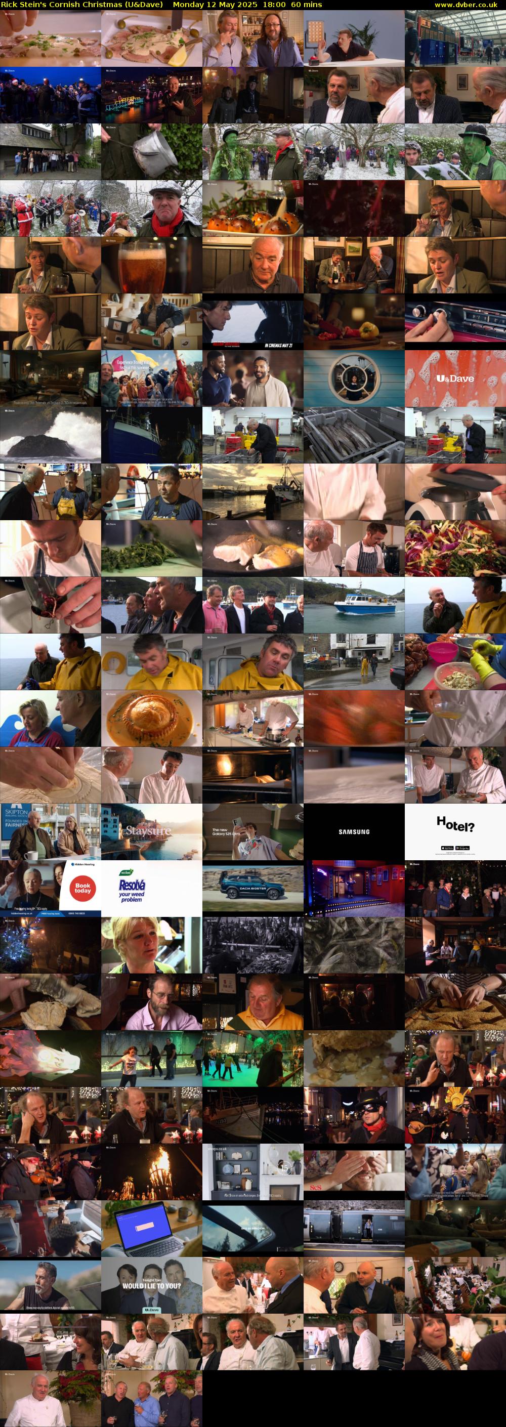 Rick Stein's Cornish Christmas (U&Dave) Monday 12 May 2025 18:00 - 19:00