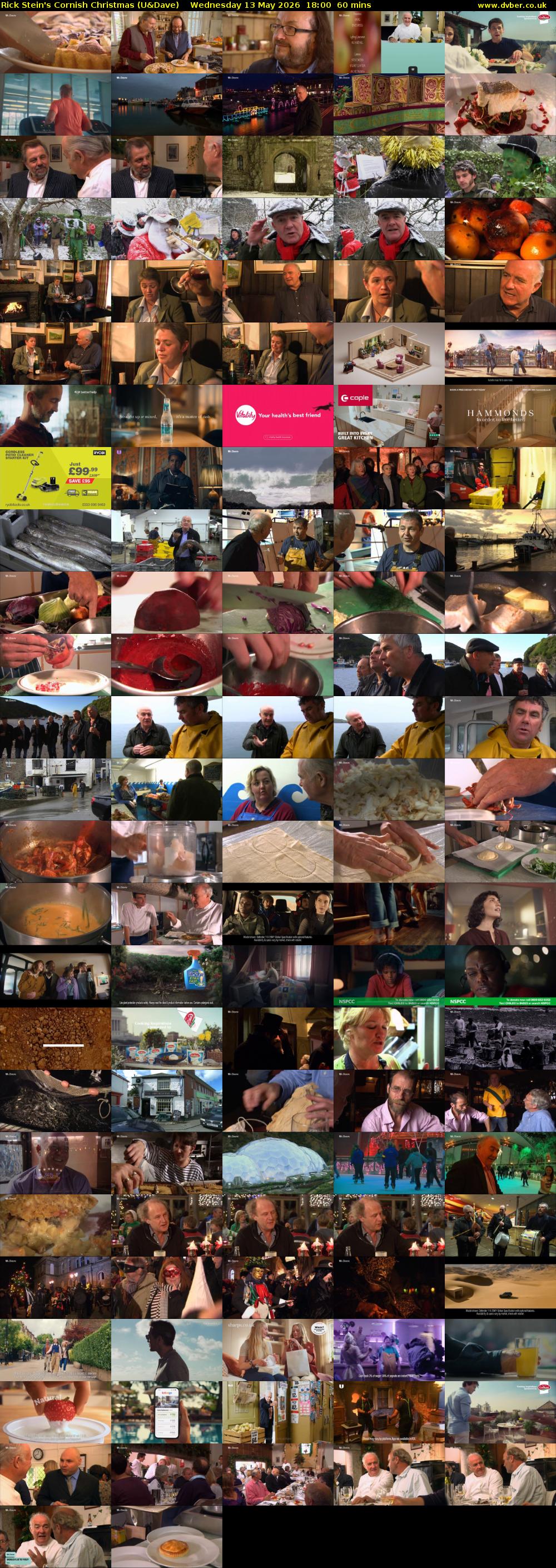 Rick Stein's Cornish Christmas (U&Dave) Wednesday 13 May 2026 18:00 - 19:00