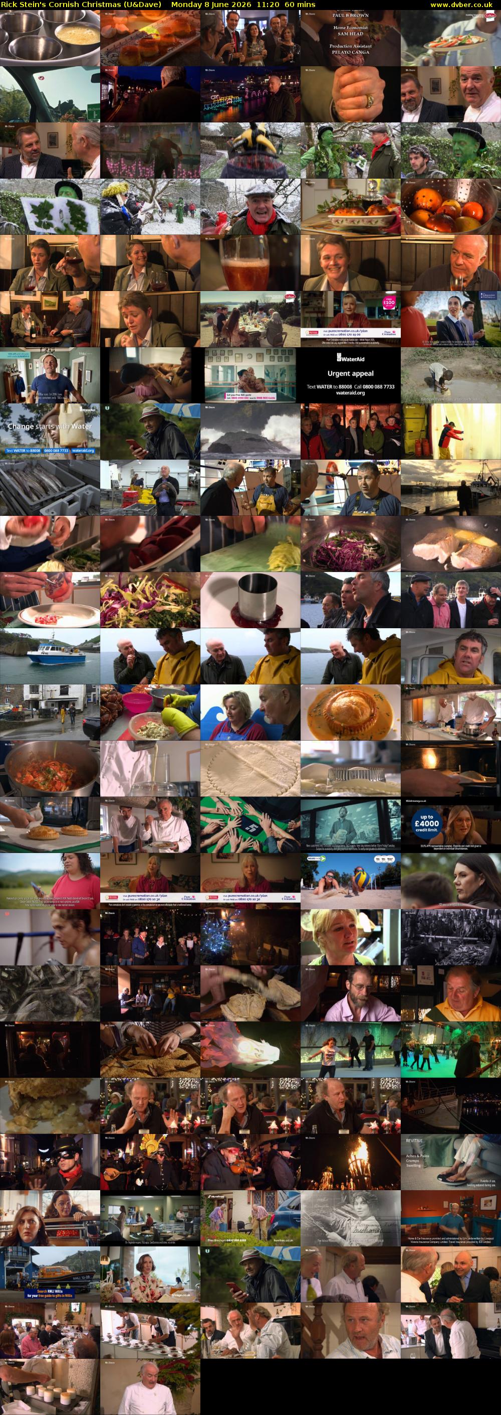 Rick Stein's Cornish Christmas (U&Dave) Monday 8 June 2026 11:20 - 12:20