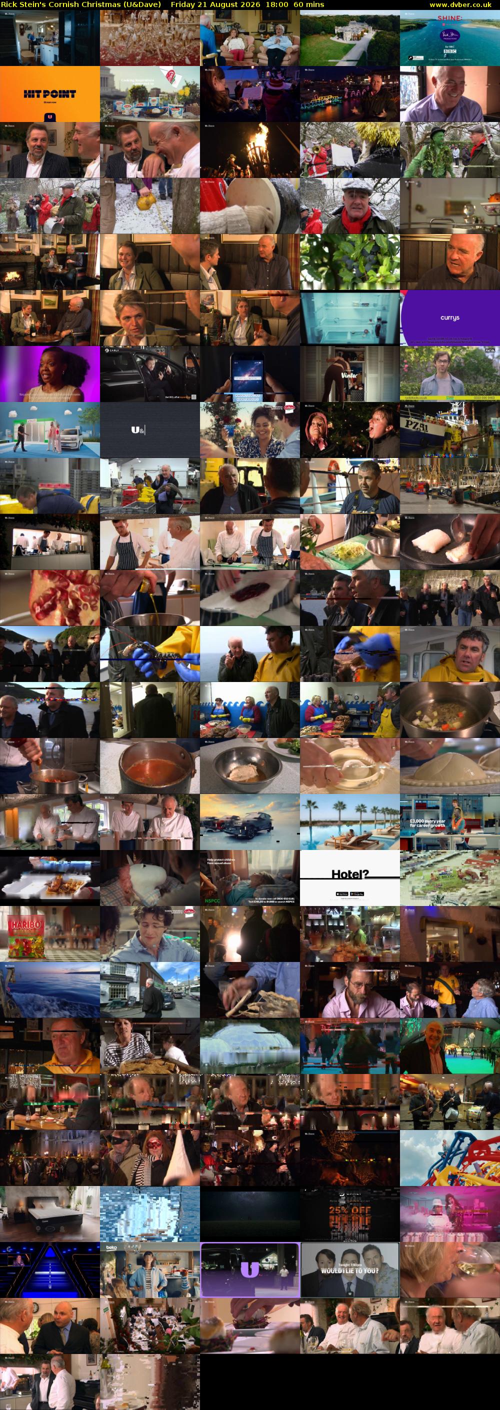 Rick Stein's Cornish Christmas (U&Dave) Friday 21 August 2026 18:00 - 19:00