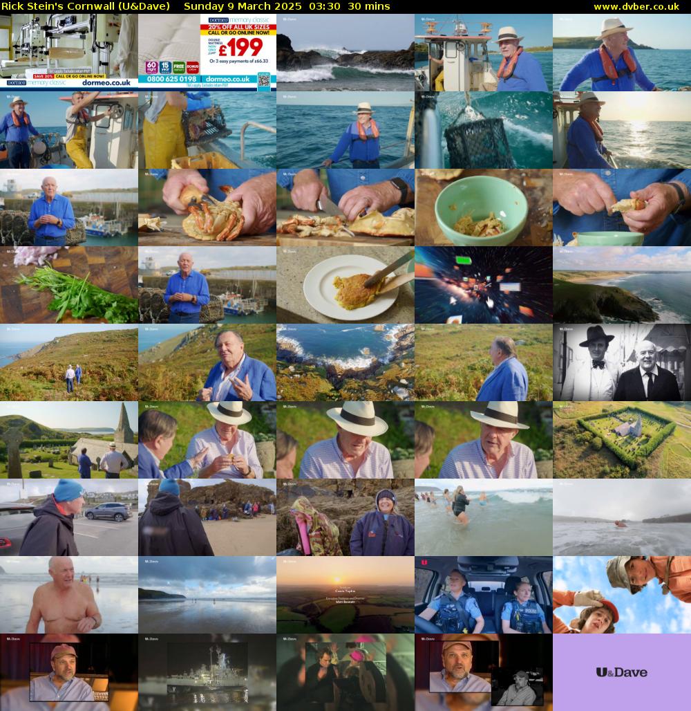 Rick Stein's Cornwall (U&Dave) Sunday 9 March 2025 03:30 - 04:00