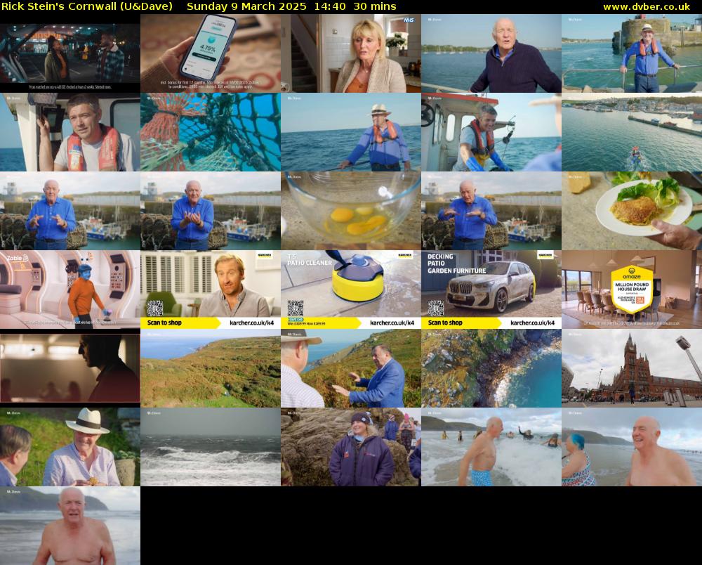 Rick Stein's Cornwall (U&Dave) Sunday 9 March 2025 14:40 - 15:10