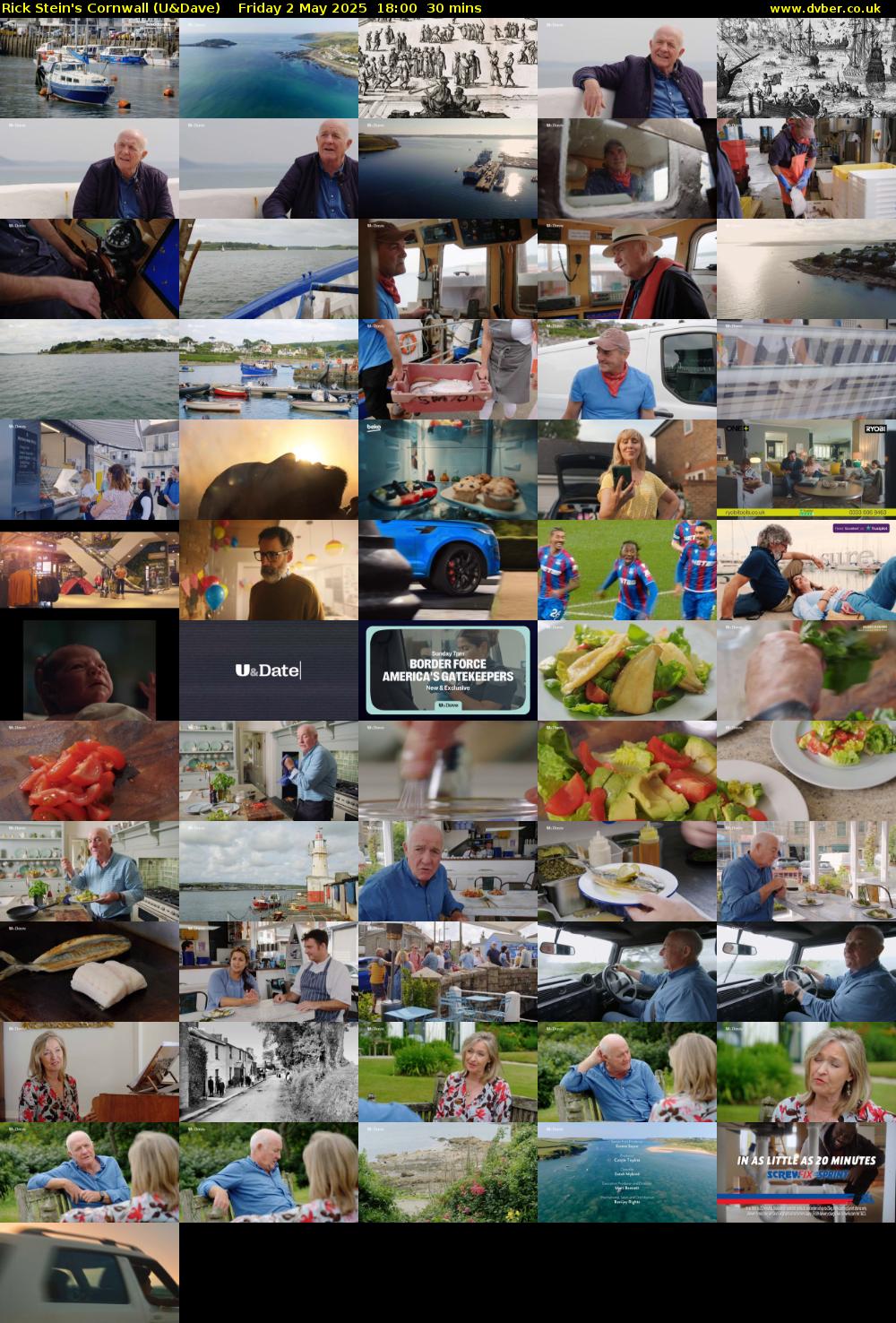 Rick Stein's Cornwall (U&Dave) Friday 2 May 2025 18:00 - 18:30
