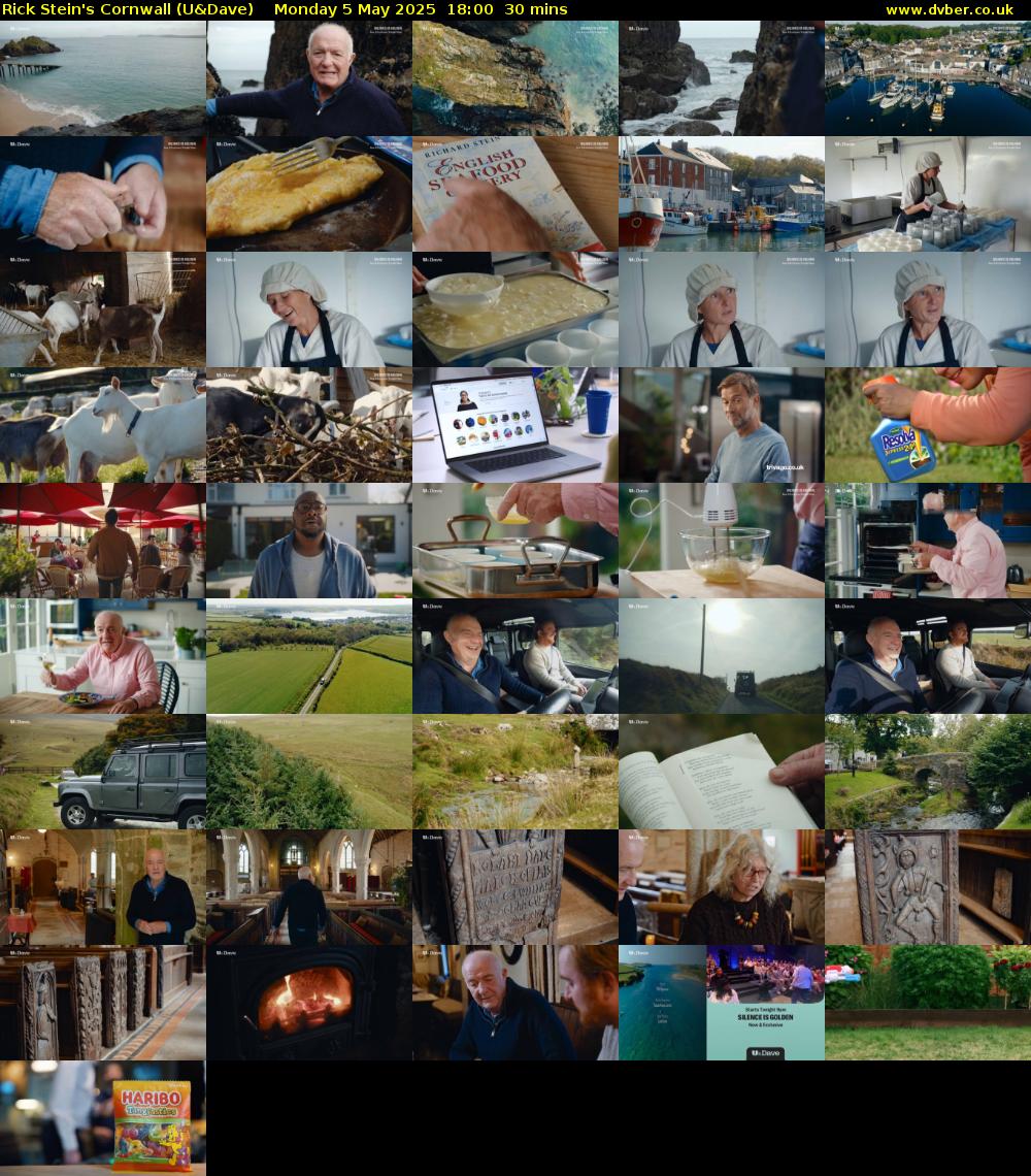 Rick Stein's Cornwall (U&Dave) Monday 5 May 2025 18:00 - 18:30