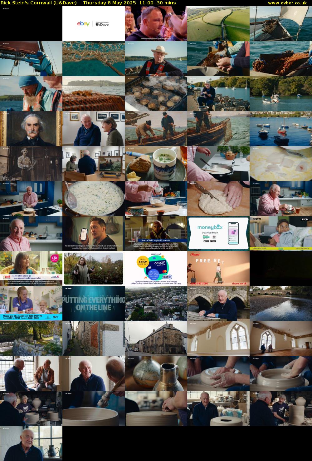 Rick Stein's Cornwall (U&Dave) Thursday 8 May 2025 11:00 - 11:30