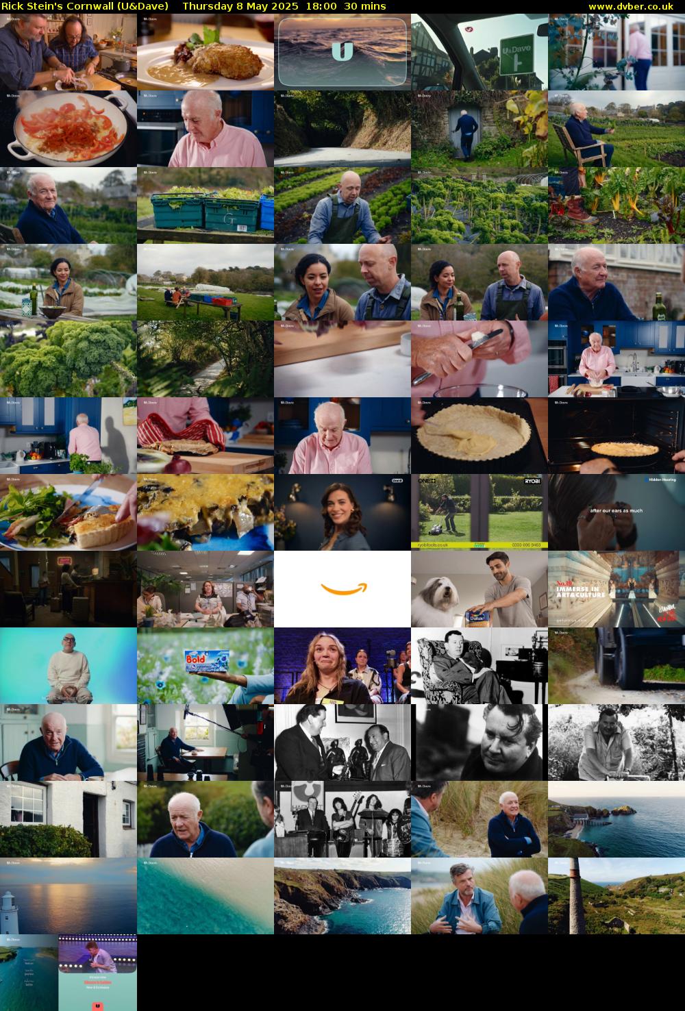 Rick Stein's Cornwall (U&Dave) Thursday 8 May 2025 18:00 - 18:30