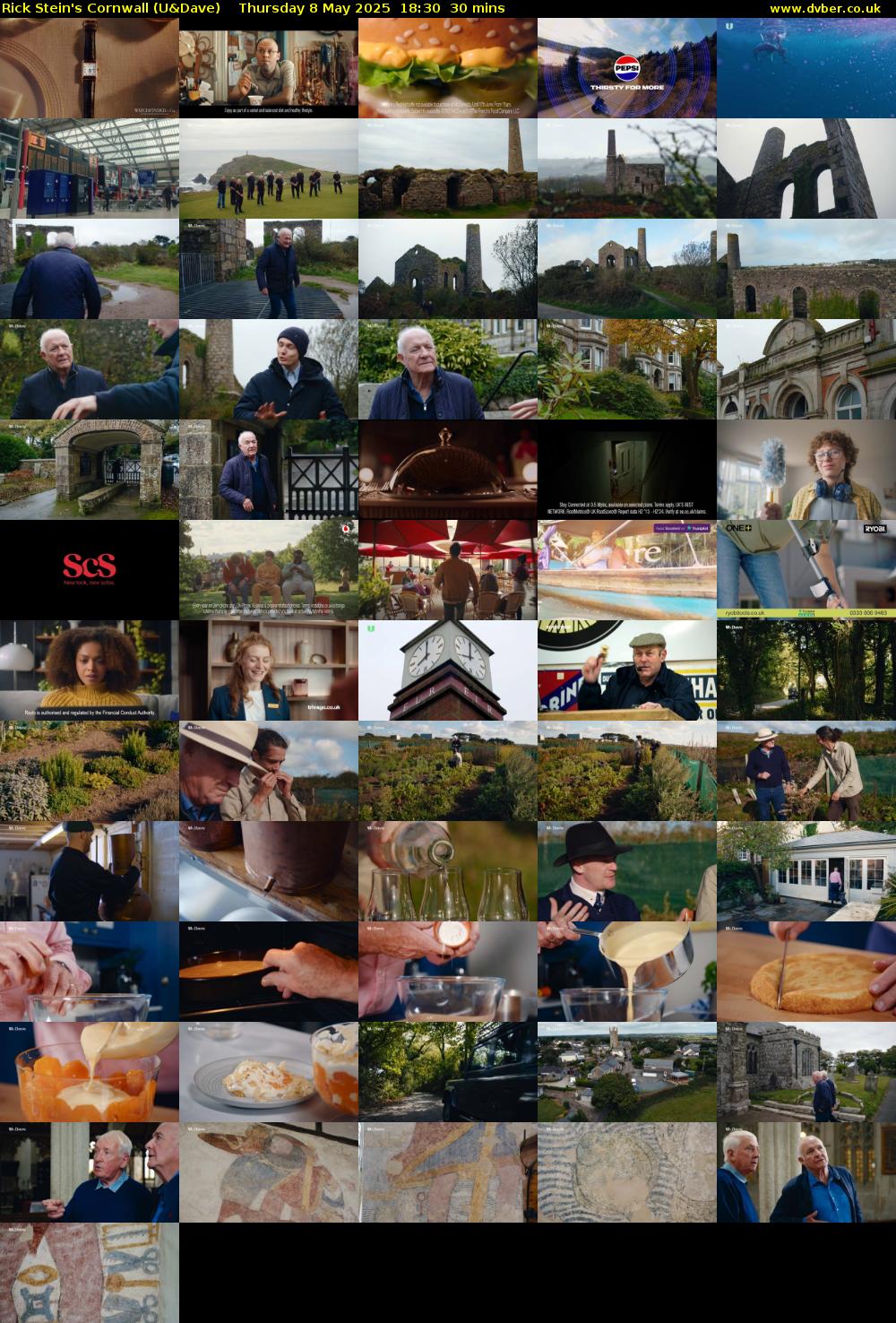 Rick Stein's Cornwall (U&Dave) Thursday 8 May 2025 18:30 - 19:00