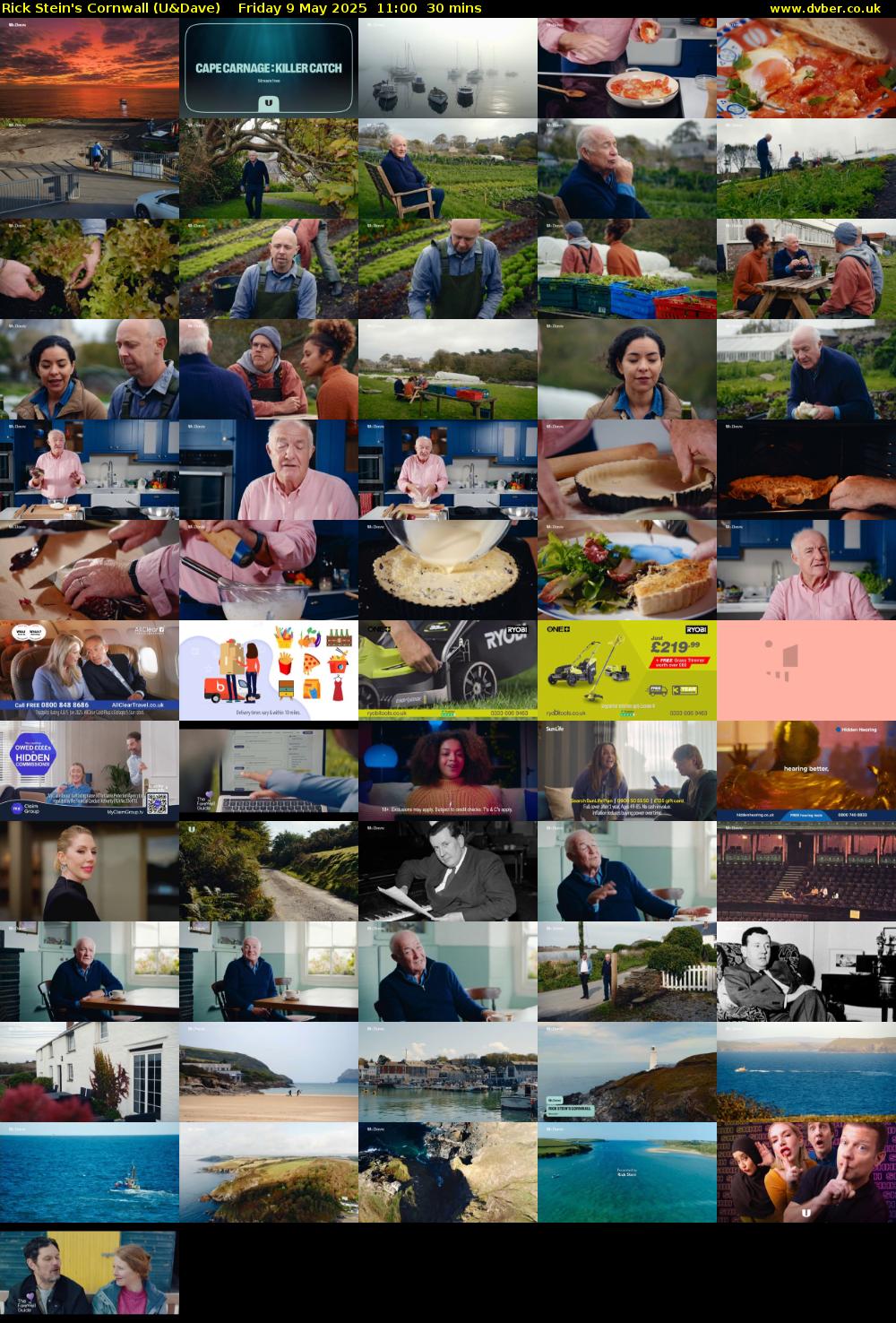 Rick Stein's Cornwall (U&Dave) Friday 9 May 2025 11:00 - 11:30