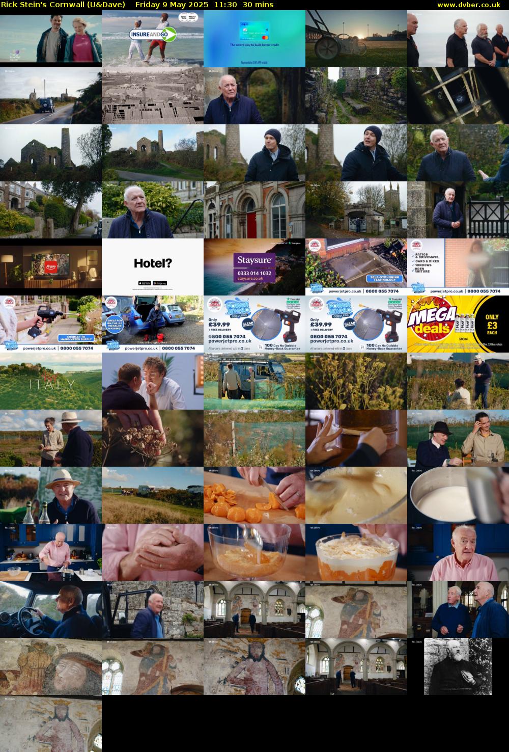 Rick Stein's Cornwall (U&Dave) Friday 9 May 2025 11:30 - 12:00