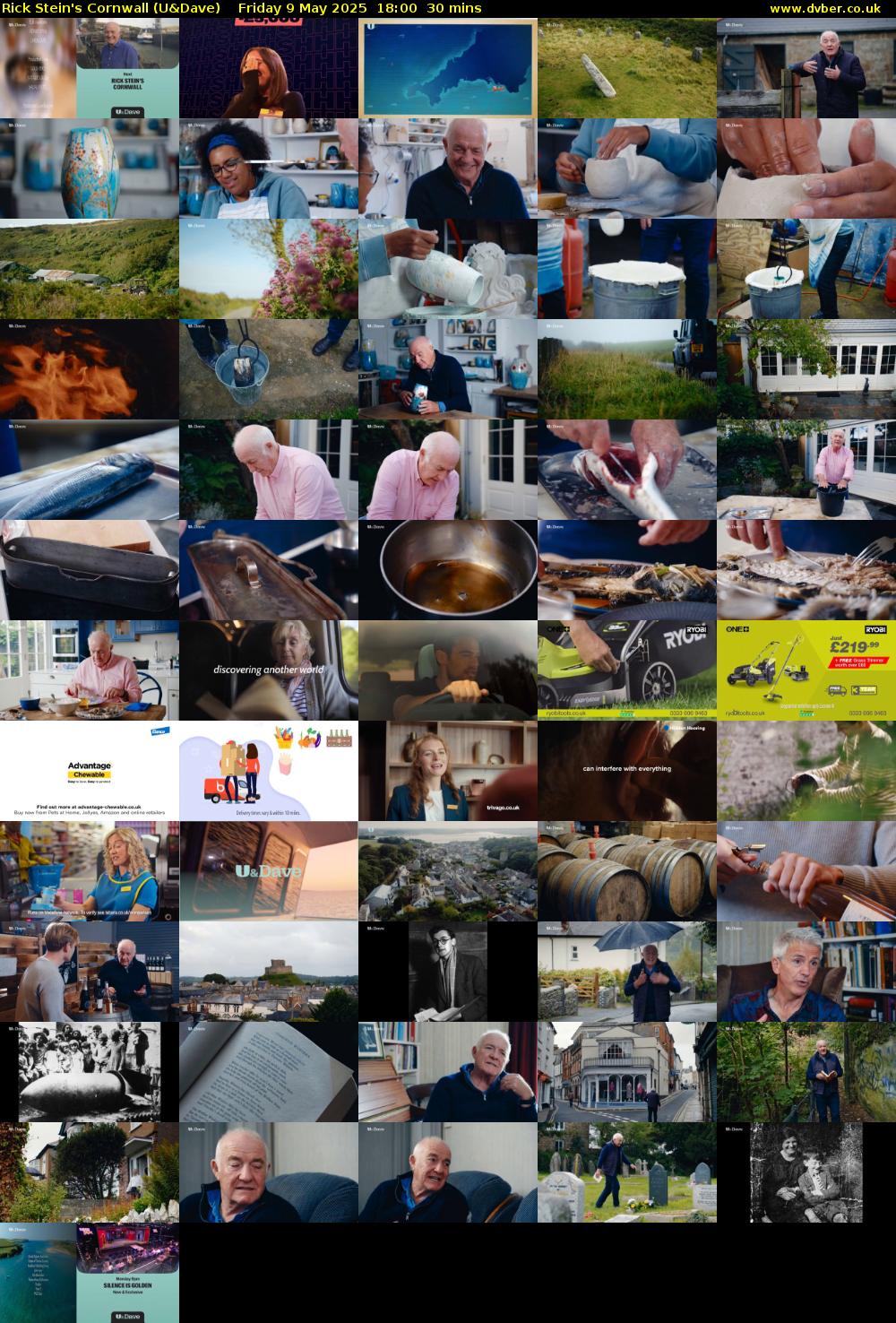 Rick Stein's Cornwall (U&Dave) Friday 9 May 2025 18:00 - 18:30
