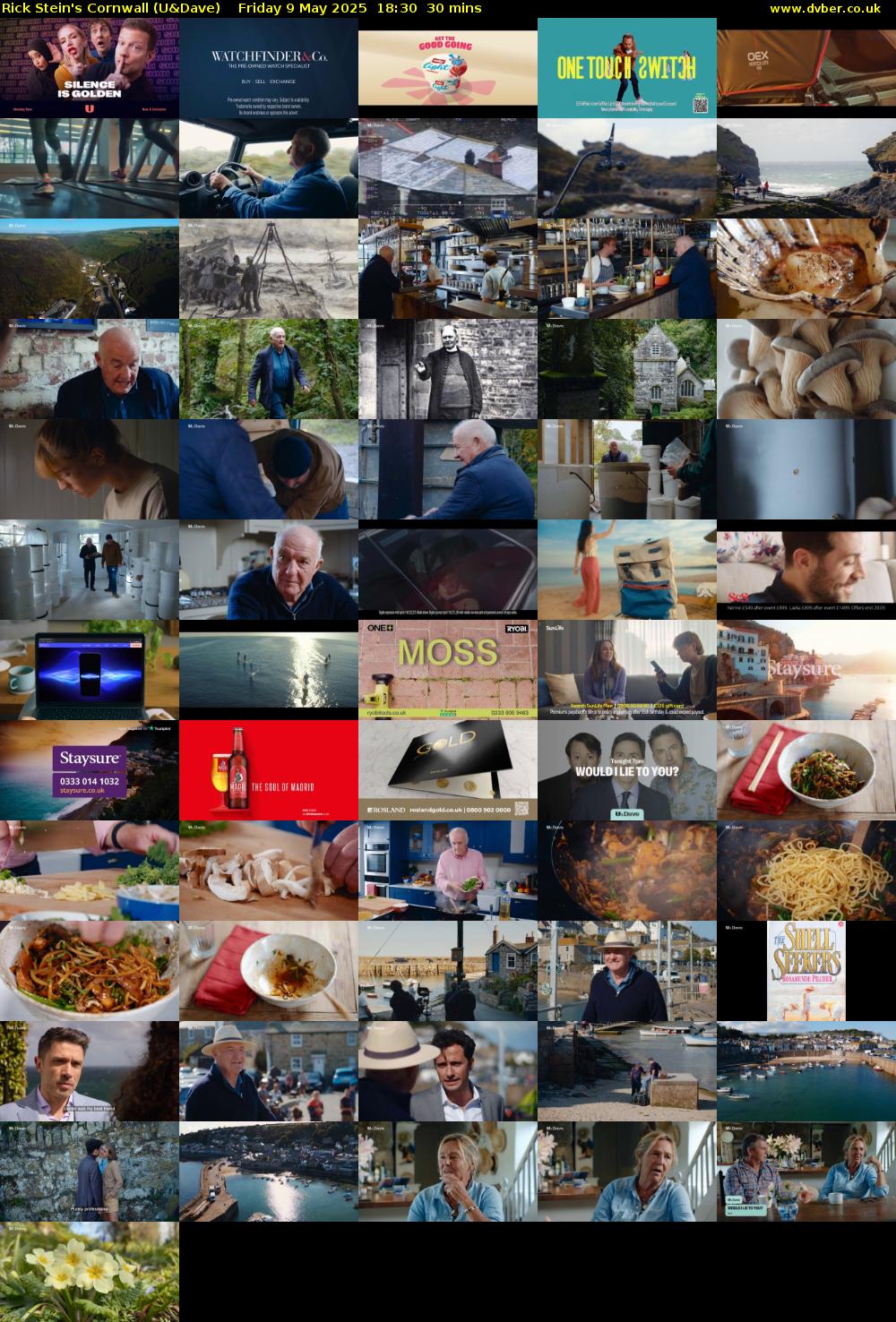 Rick Stein's Cornwall (U&Dave) Friday 9 May 2025 18:30 - 19:00