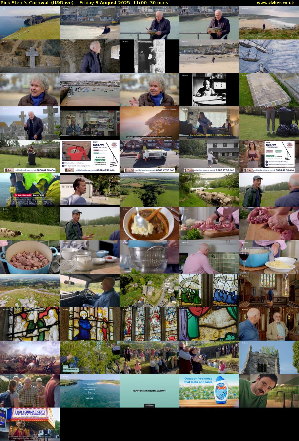 Rick Stein's Cornwall (U&Dave) Friday 8 August 2025 11:00 - 11:30