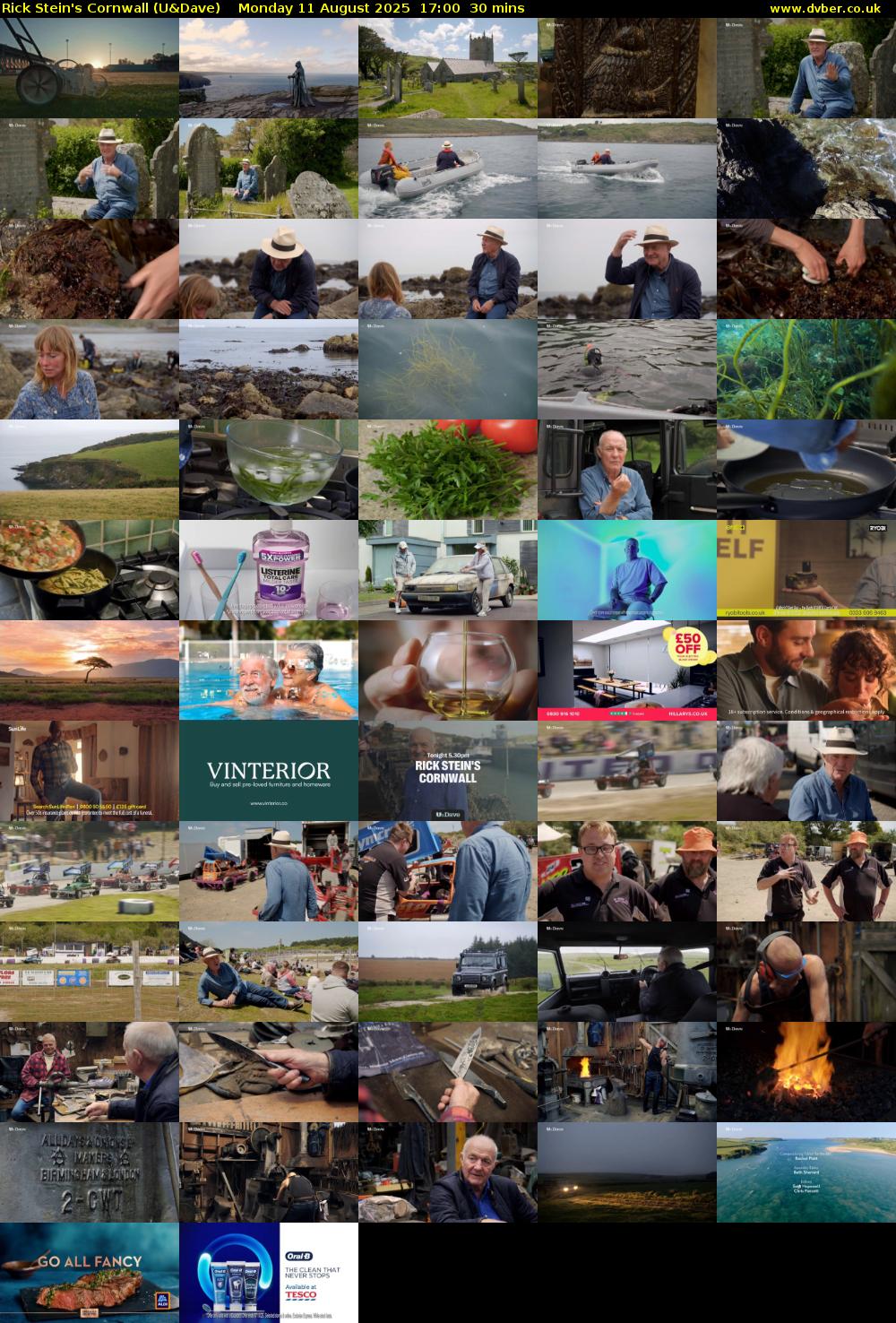 Rick Stein's Cornwall (U&Dave) Monday 11 August 2025 17:00 - 17:30