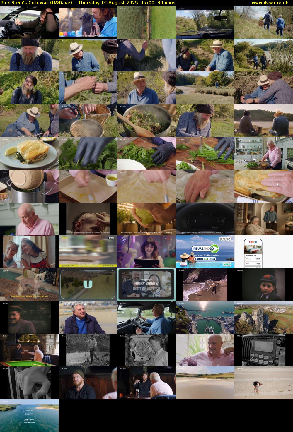 Rick Stein's Cornwall (U&Dave) Thursday 14 August 2025 17:00 - 17:30