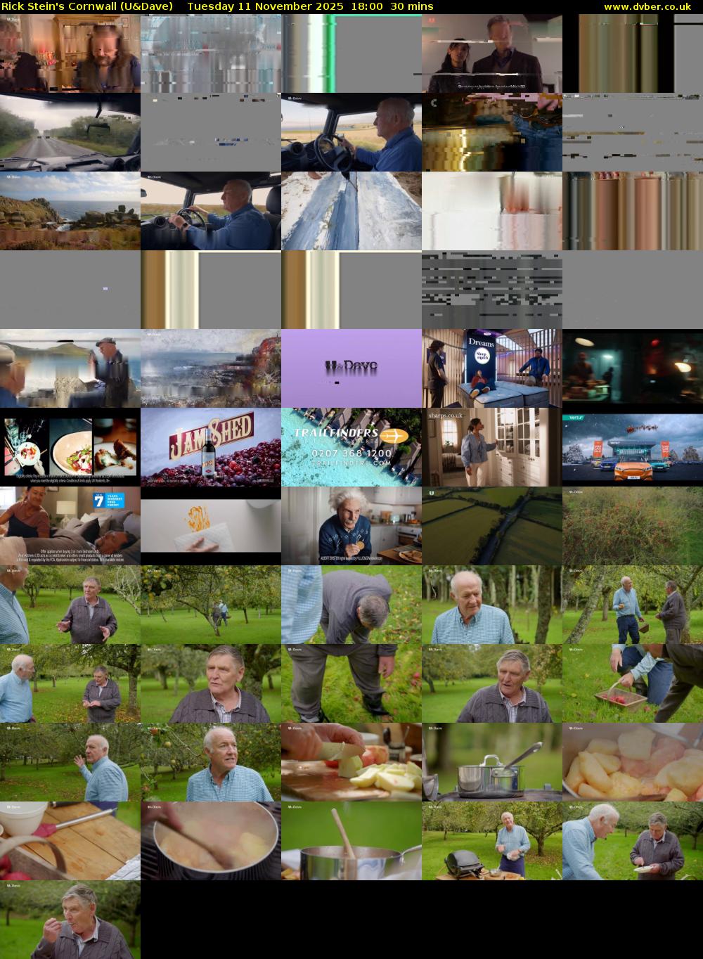 Rick Stein's Cornwall (U&Dave) Tuesday 11 November 2025 18:00 - 18:30