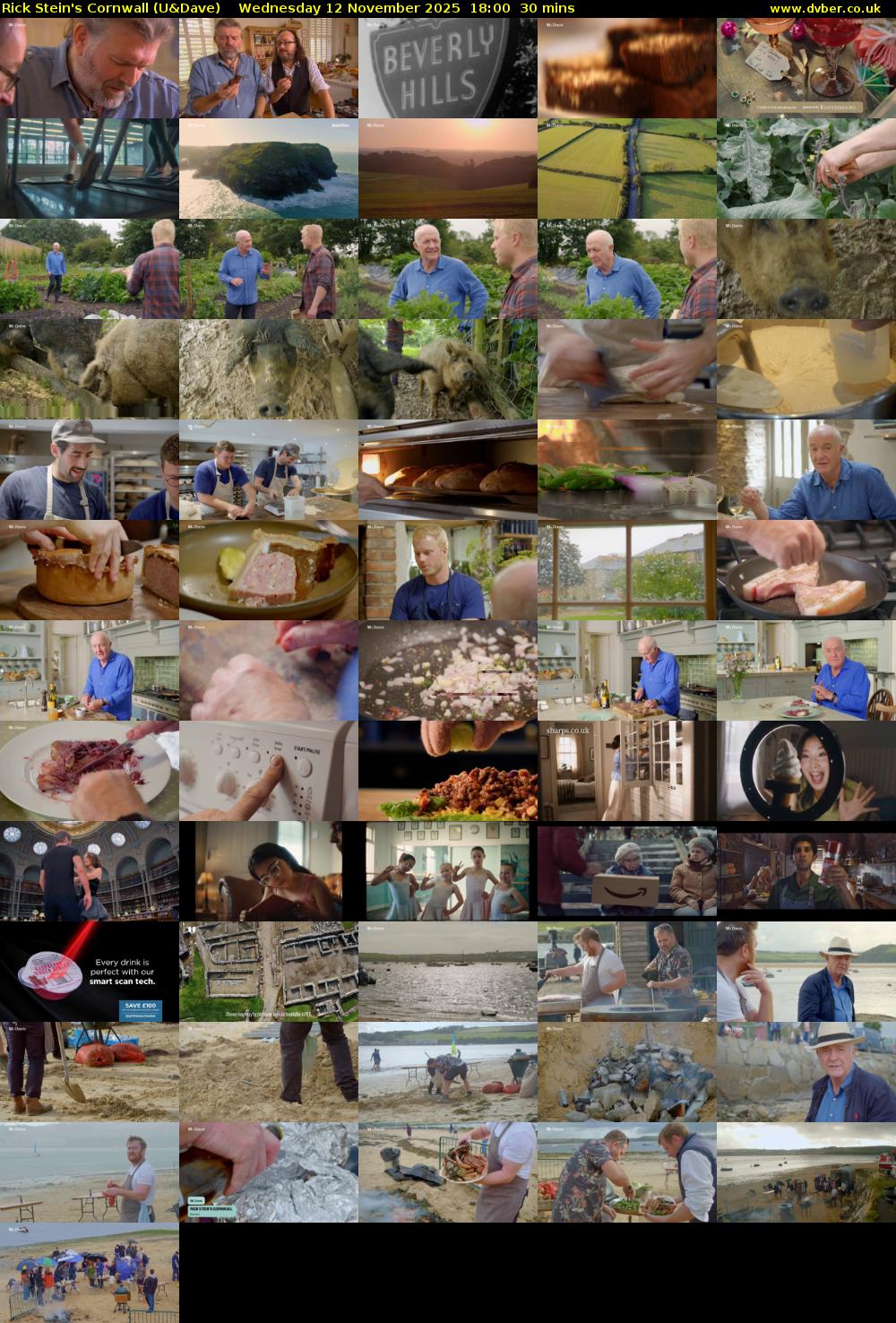 Rick Stein's Cornwall (U&Dave) Wednesday 12 November 2025 18:00 - 18:30