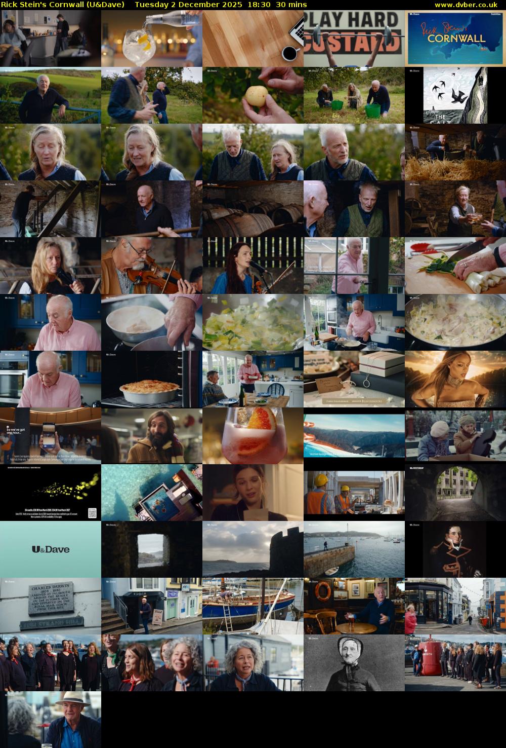 Rick Stein's Cornwall (U&Dave) Tuesday 2 December 2025 18:30 - 19:00