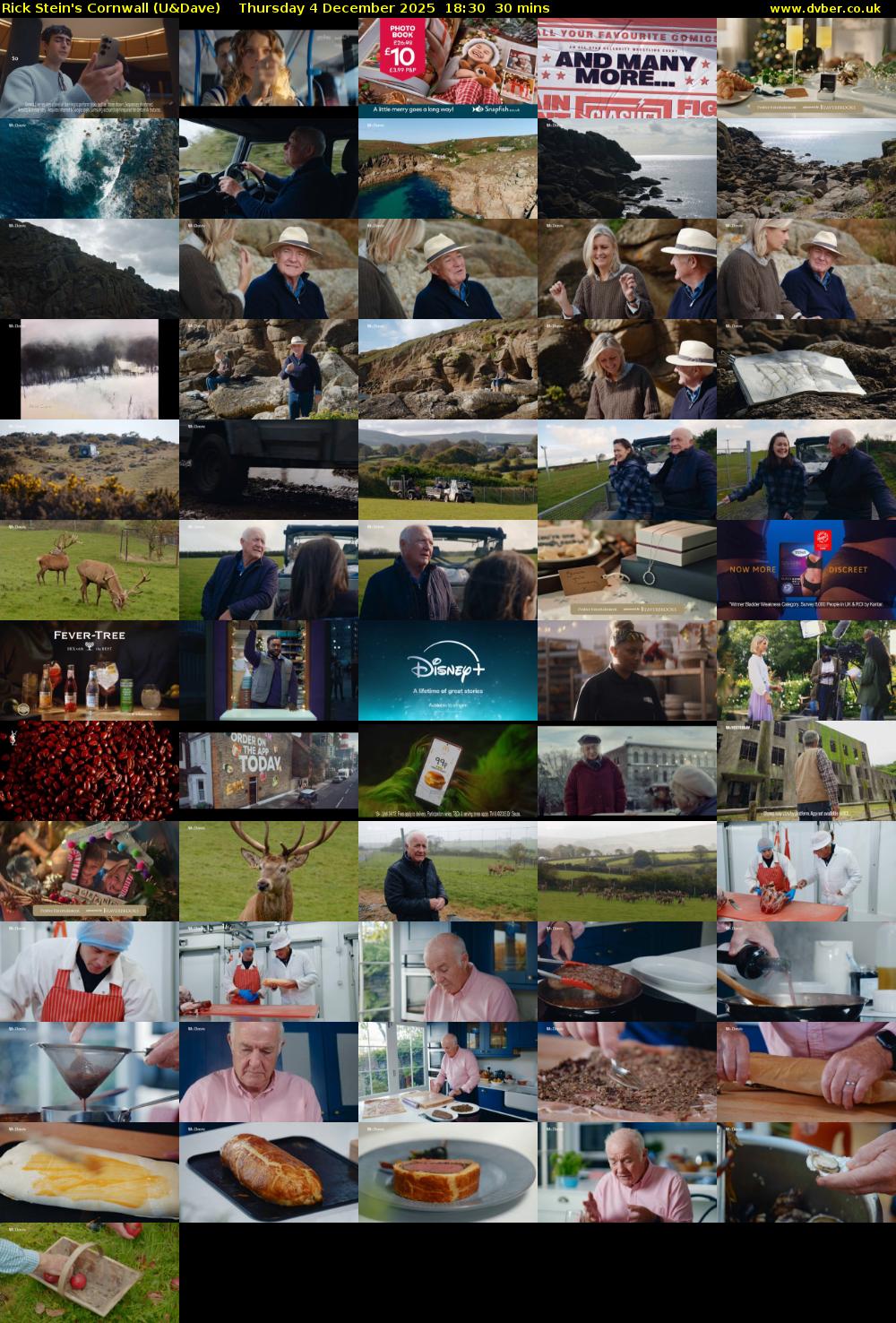 Rick Stein's Cornwall (U&Dave) Thursday 4 December 2025 18:30 - 19:00