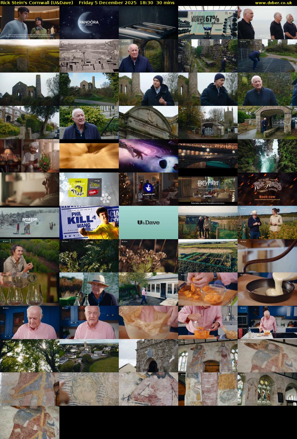 Rick Stein's Cornwall (U&Dave) Friday 5 December 2025 18:30 - 19:00
