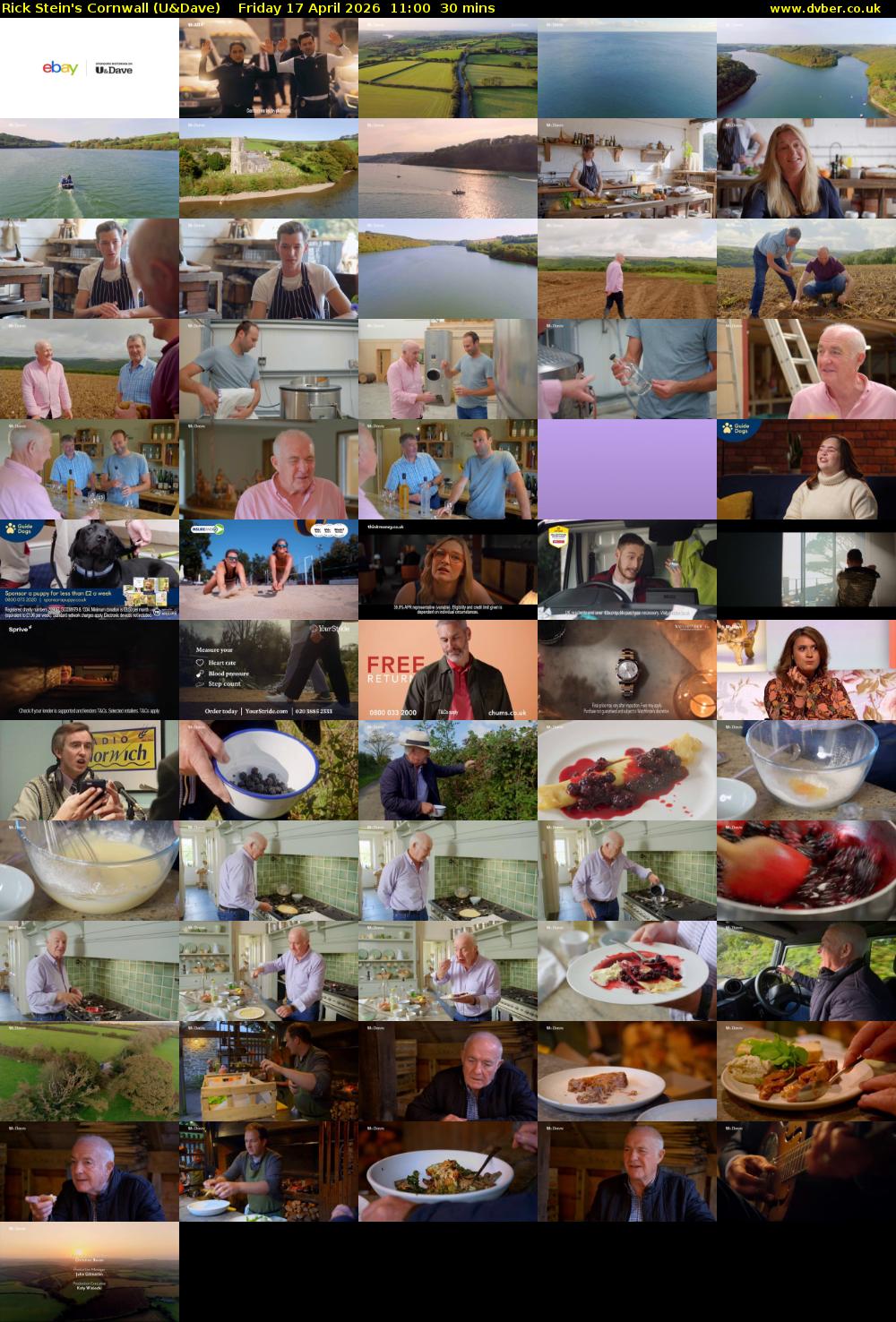 Rick Stein's Cornwall (U&Dave) Friday 17 April 2026 11:00 - 11:30