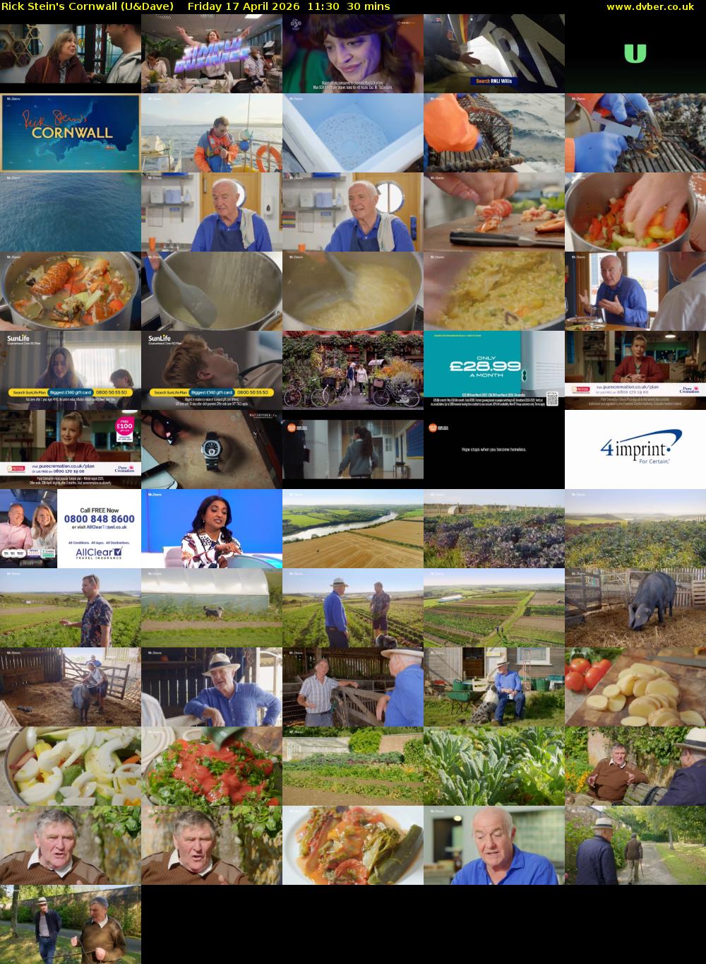 Rick Stein's Cornwall (U&Dave) Friday 17 April 2026 11:30 - 12:00