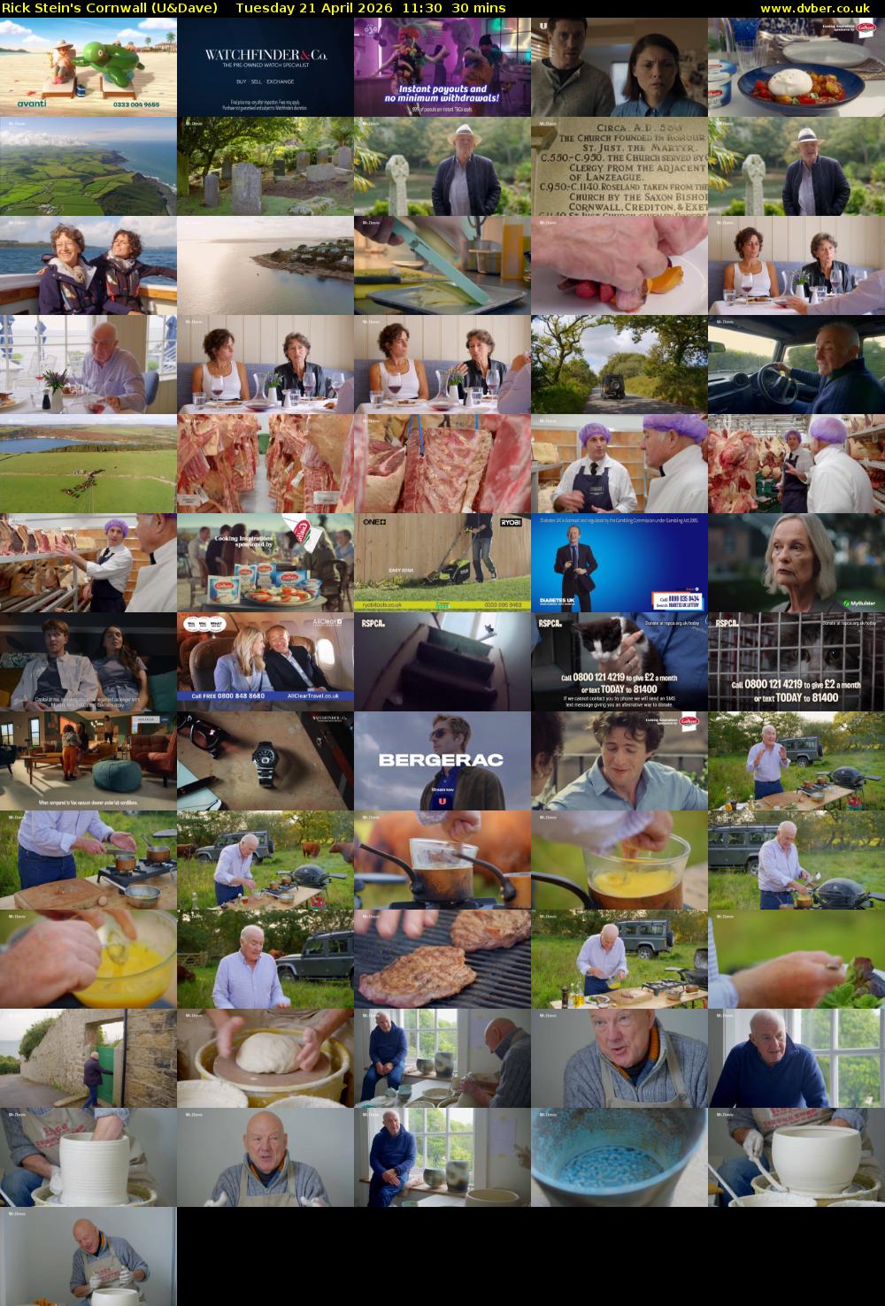 Rick Stein's Cornwall (U&Dave) Tuesday 21 April 2026 11:30 - 12:00