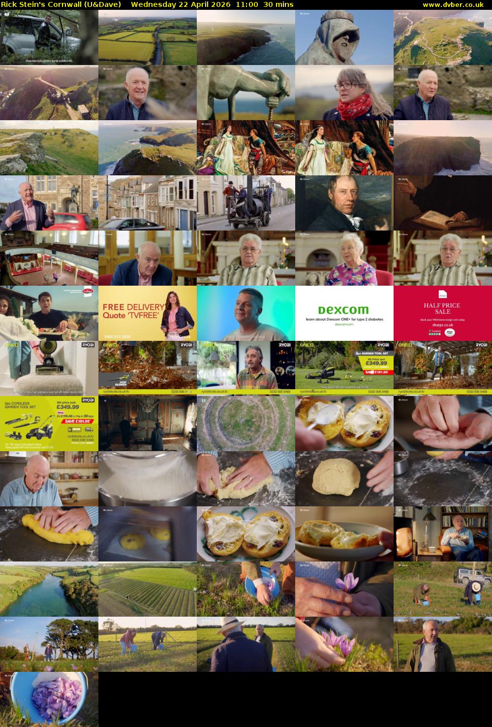 Rick Stein's Cornwall (U&Dave) Wednesday 22 April 2026 11:00 - 11:30