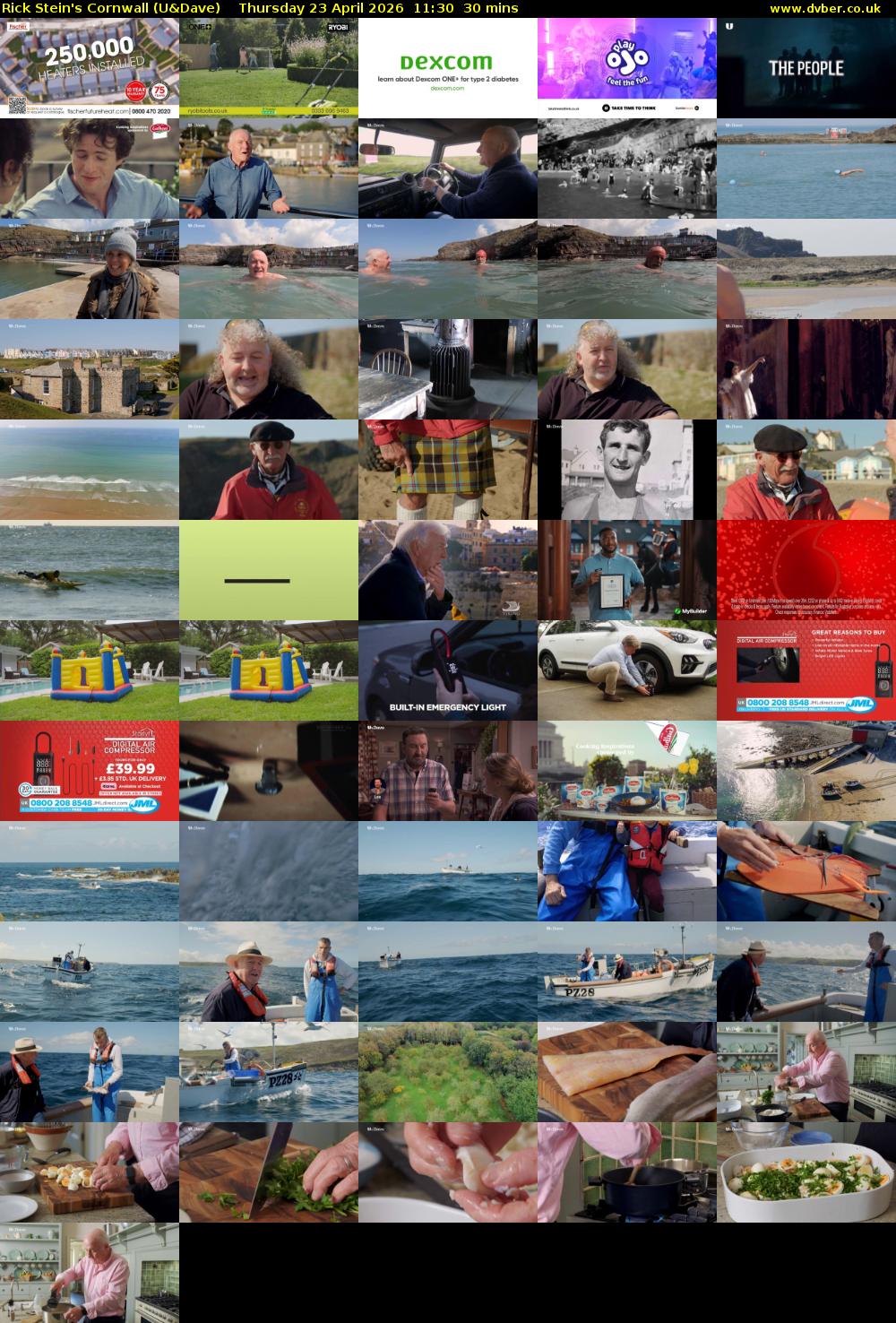 Rick Stein's Cornwall (U&Dave) Thursday 23 April 2026 11:30 - 12:00