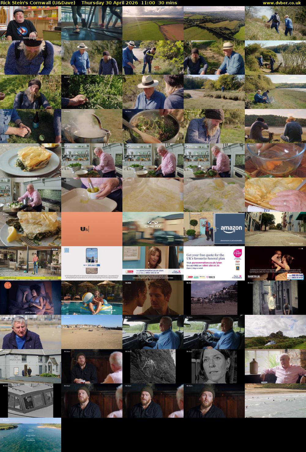Rick Stein's Cornwall (U&Dave) Thursday 30 April 2026 11:00 - 11:30
