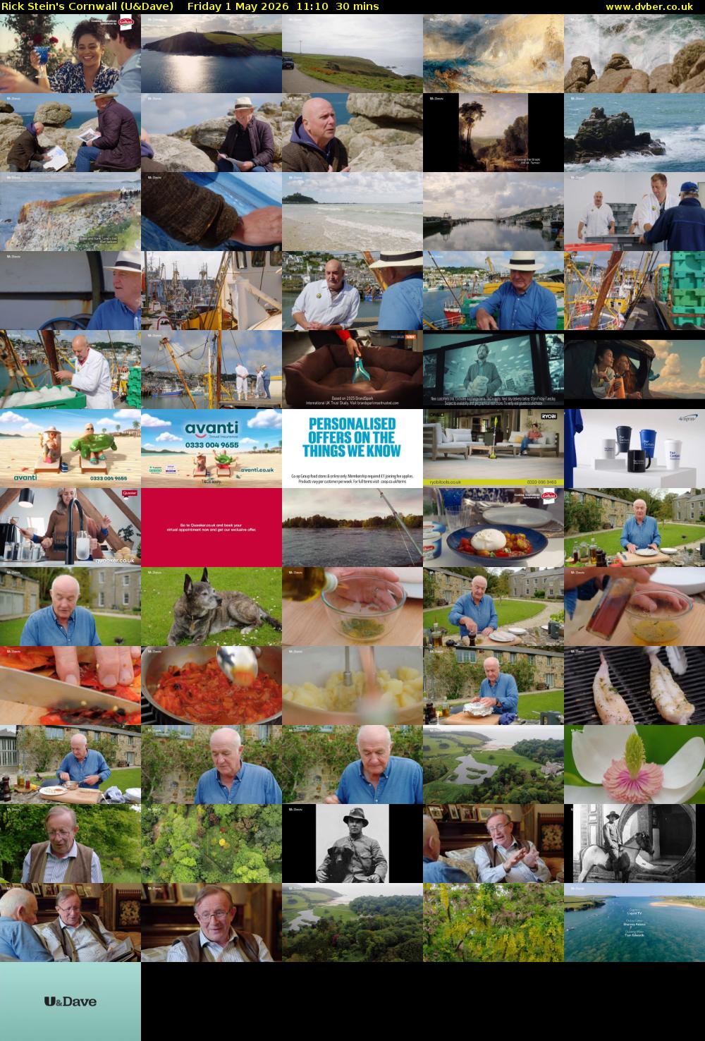 Rick Stein's Cornwall (U&Dave) Friday 1 May 2026 11:10 - 11:40