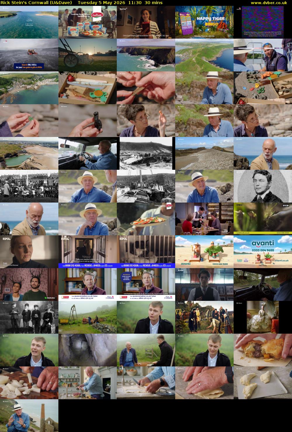 Rick Stein's Cornwall (U&Dave) Tuesday 5 May 2026 11:30 - 12:00