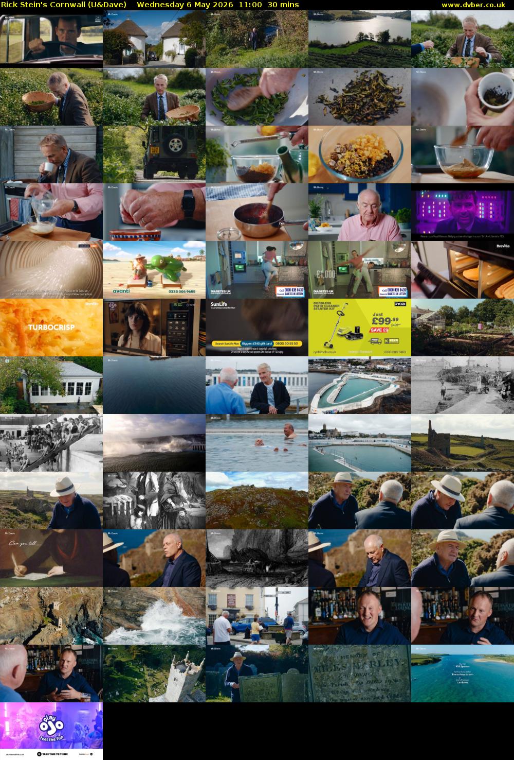 Rick Stein's Cornwall (U&Dave) Wednesday 6 May 2026 11:00 - 11:30