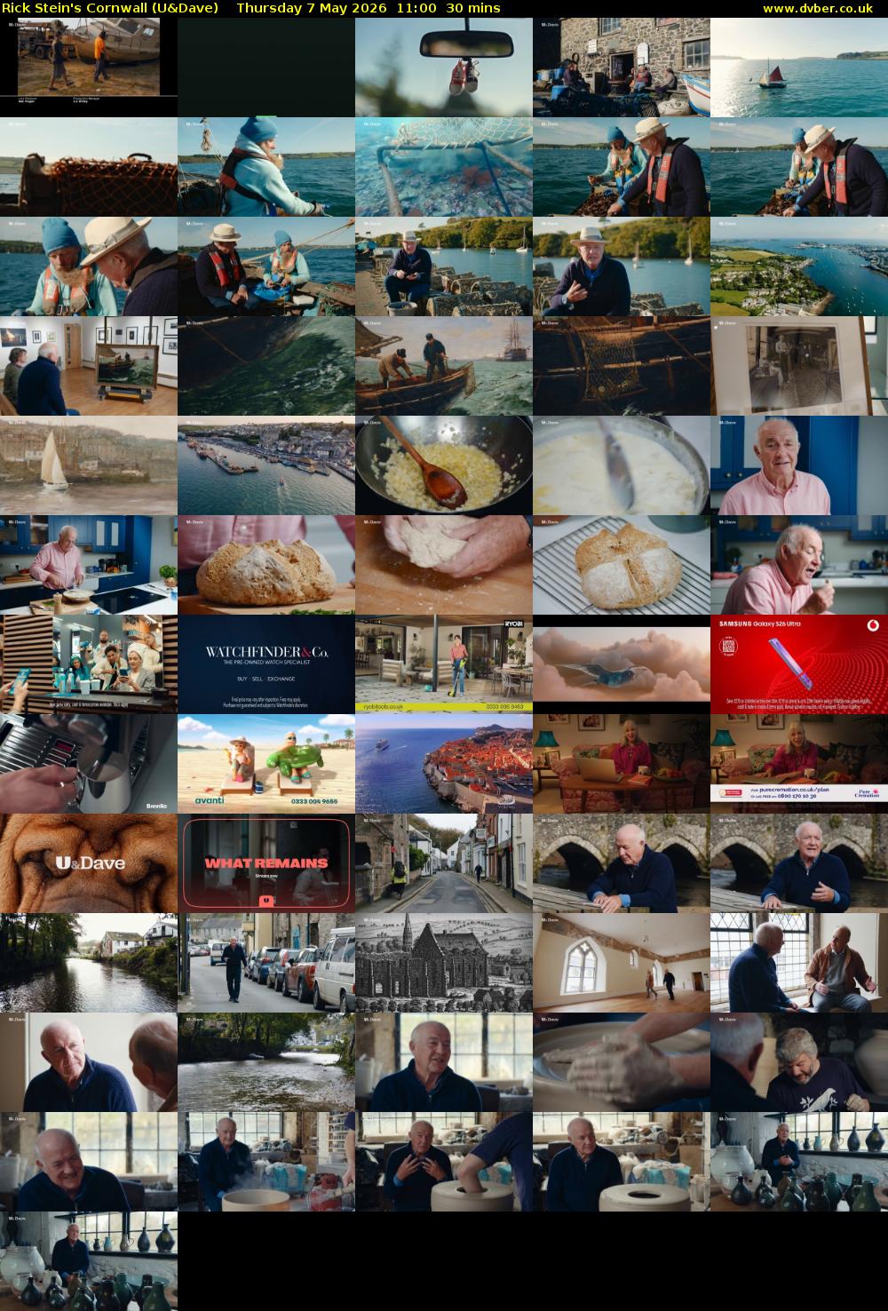 Rick Stein's Cornwall (U&Dave) Thursday 7 May 2026 11:00 - 11:30