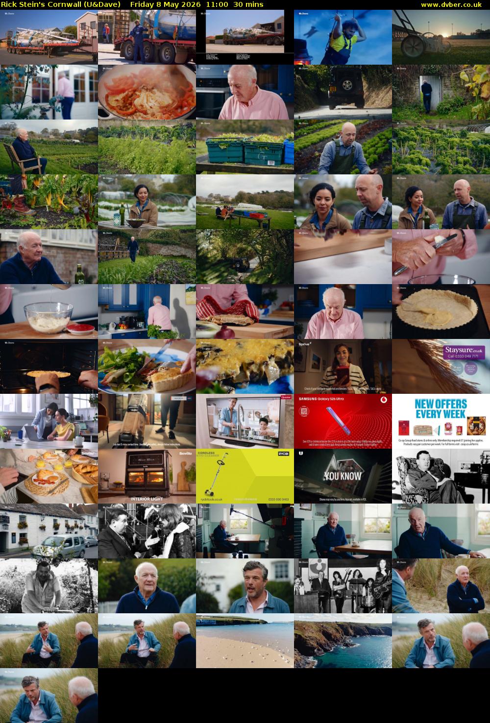 Rick Stein's Cornwall (U&Dave) Friday 8 May 2026 11:00 - 11:30