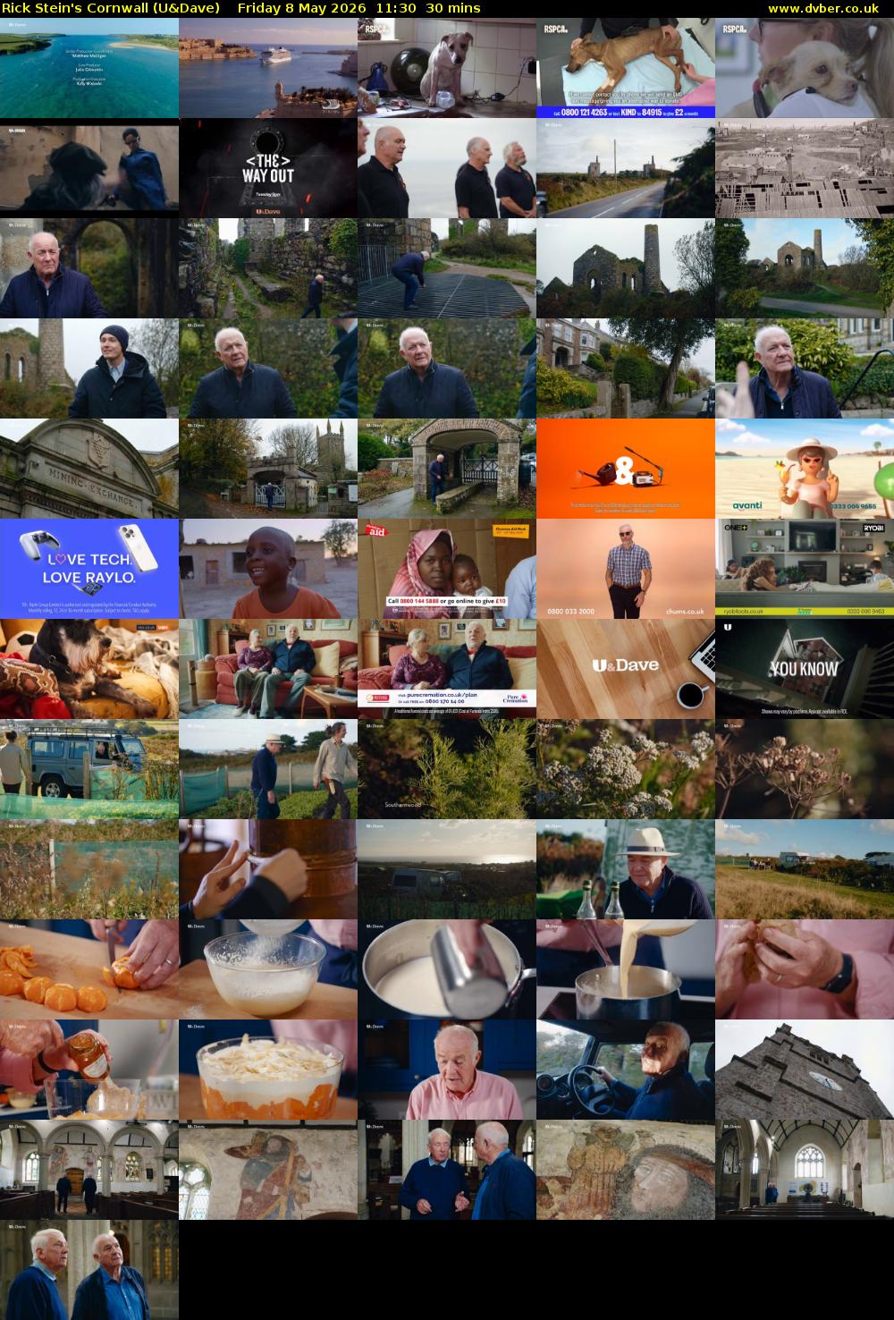 Rick Stein's Cornwall (U&Dave) Friday 8 May 2026 11:30 - 12:00