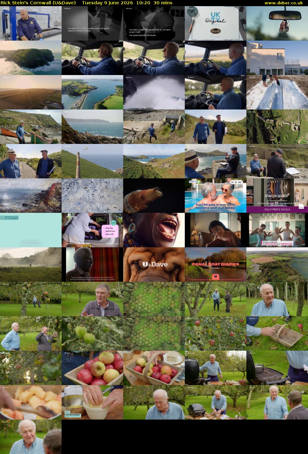 Rick Stein's Cornwall (U&Dave) Tuesday 9 June 2026 10:20 - 10:50
