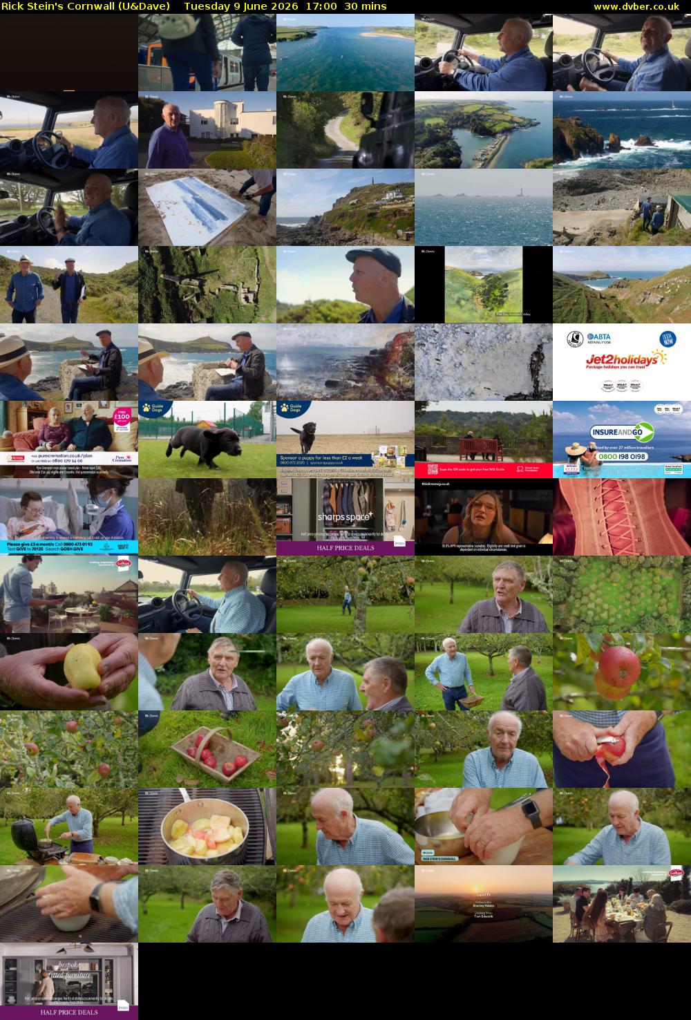 Rick Stein's Cornwall (U&Dave) Tuesday 9 June 2026 17:00 - 17:30