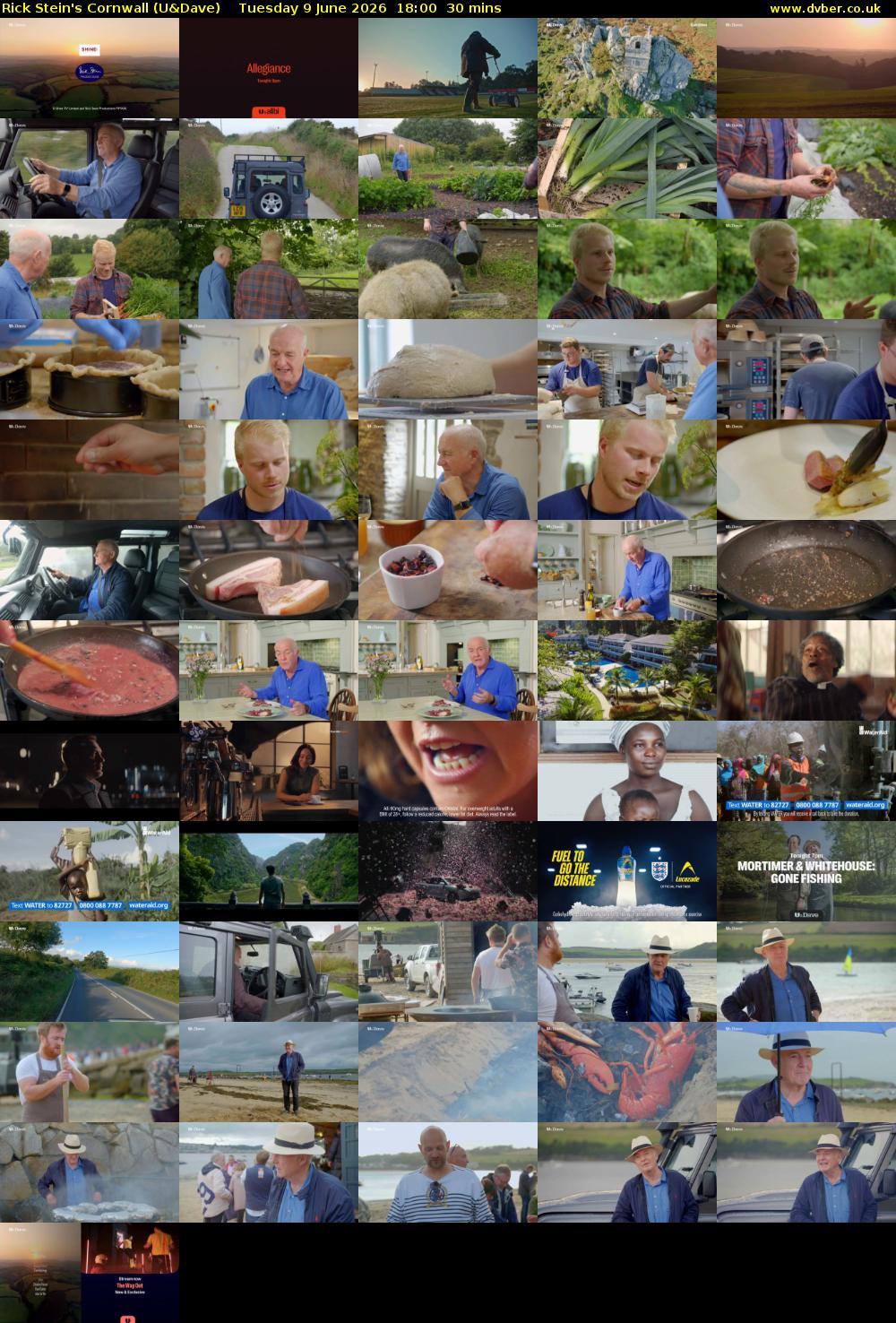 Rick Stein's Cornwall (U&Dave) Tuesday 9 June 2026 18:00 - 18:30