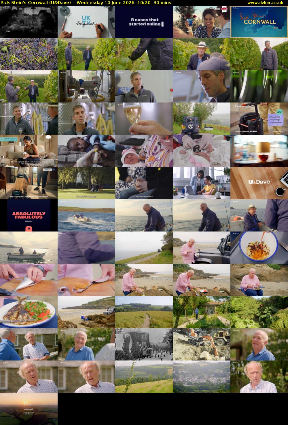 Rick Stein's Cornwall (U&Dave) Wednesday 10 June 2026 10:20 - 10:50