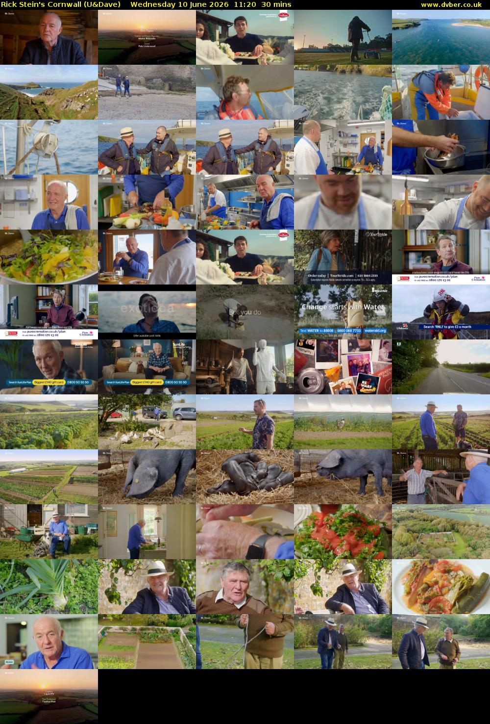 Rick Stein's Cornwall (U&Dave) Wednesday 10 June 2026 11:20 - 11:50