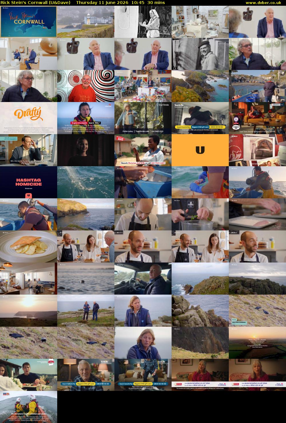 Rick Stein's Cornwall (U&Dave) Thursday 11 June 2026 10:45 - 11:15