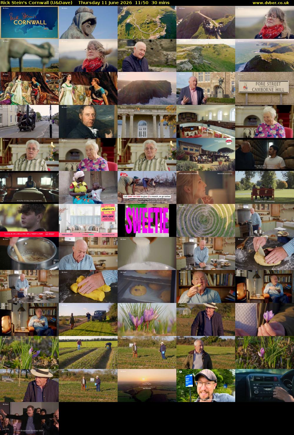 Rick Stein's Cornwall (U&Dave) Thursday 11 June 2026 11:50 - 12:20